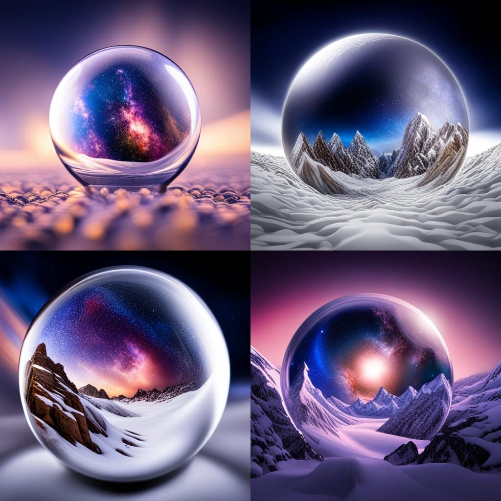 Universe in Snowglobe: Hyperrealistic Atmospheric Compositio...