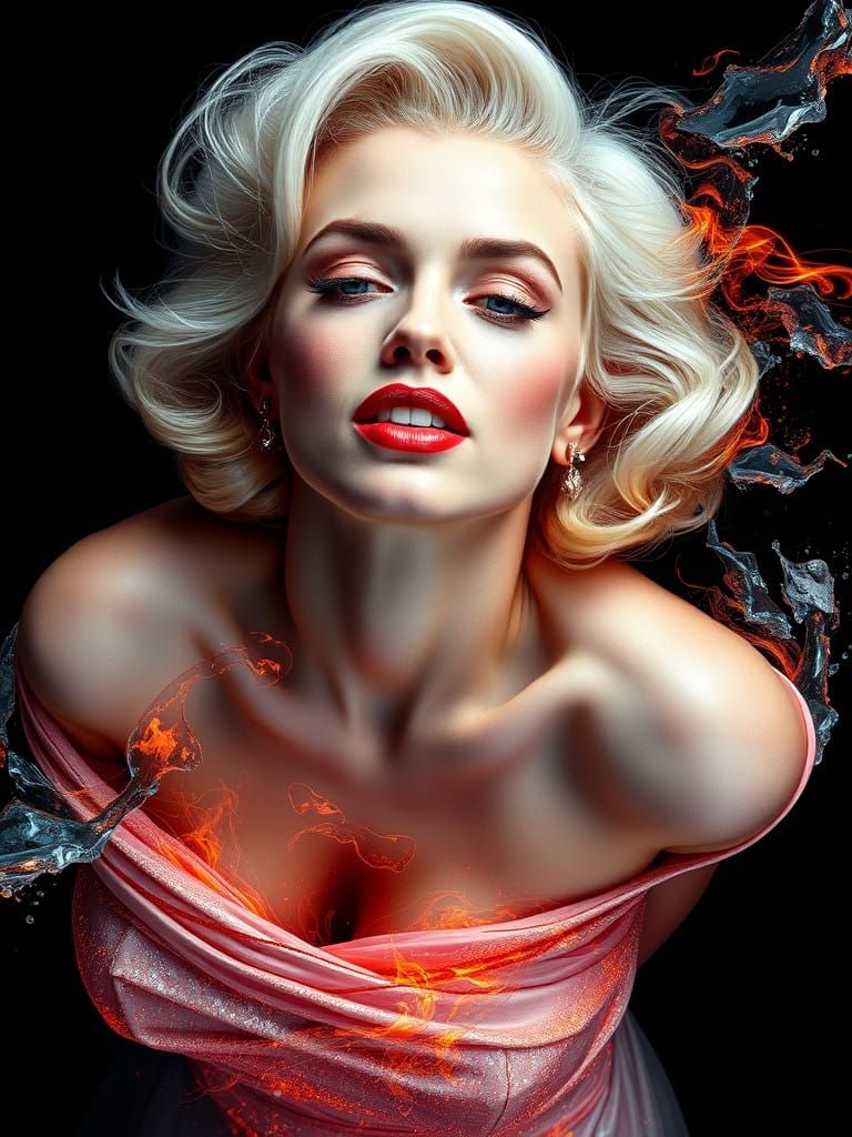 Marilyn Monroe in Ethereal, High-Fashion Portrait