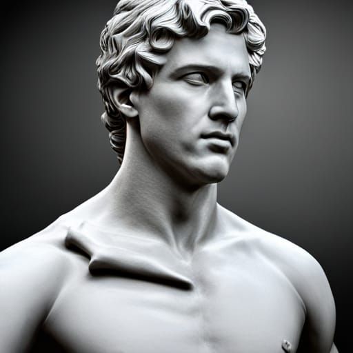 Apollo: Handsome Greek God in Hyperrealistic Style