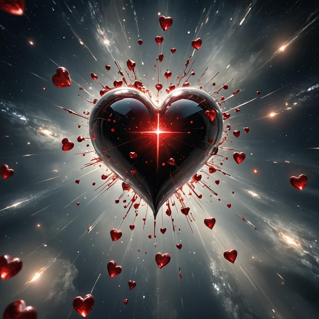 Heavenly Heart in Cosmic Fantasy Art