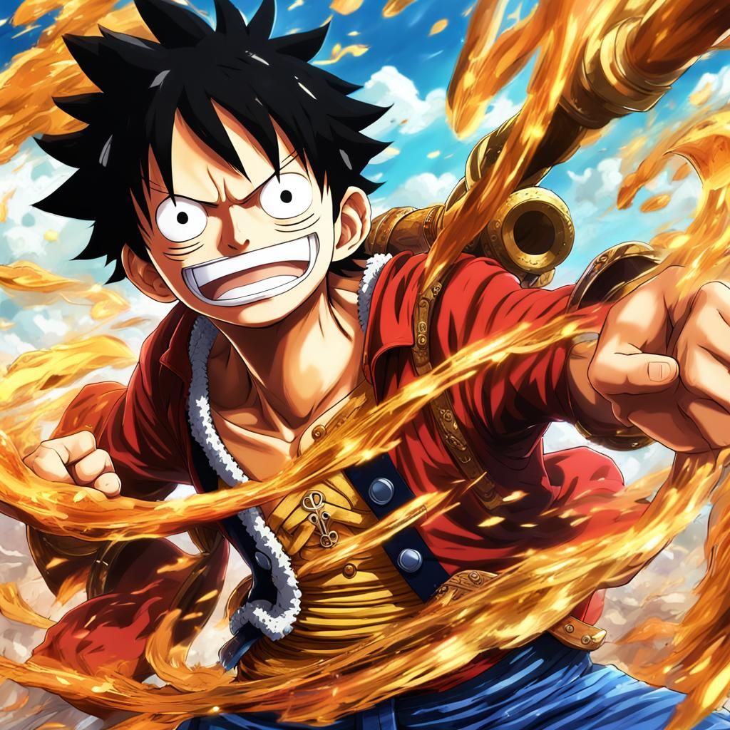 One Piece Gear 5 Luffy: 3D Anime Art