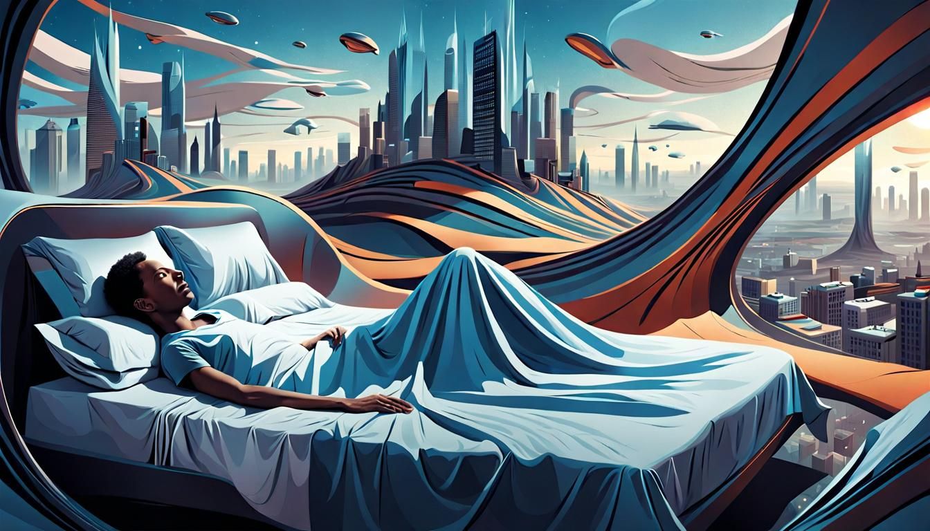 Surreal Dream: Waking Up in a Futuristic City