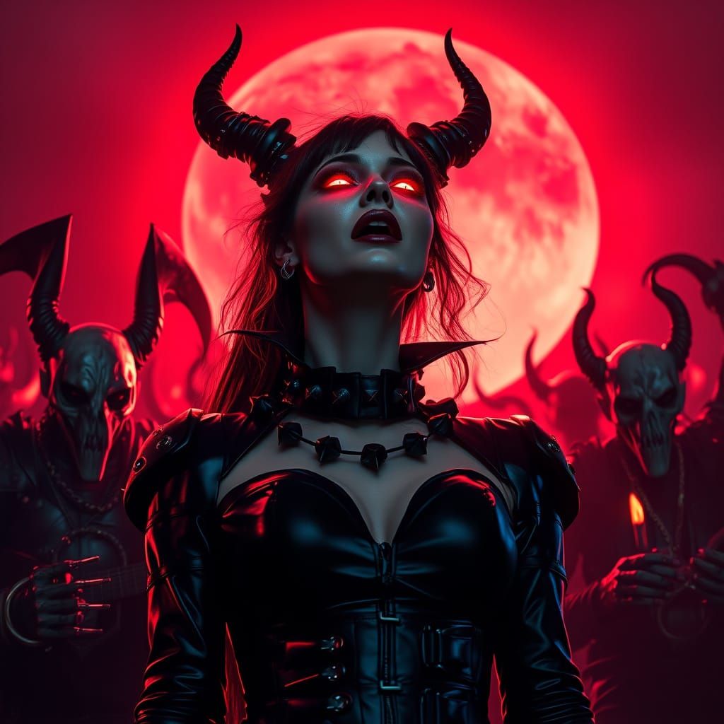 Gothic Siren Opera Concert in Dark Fantasy Style