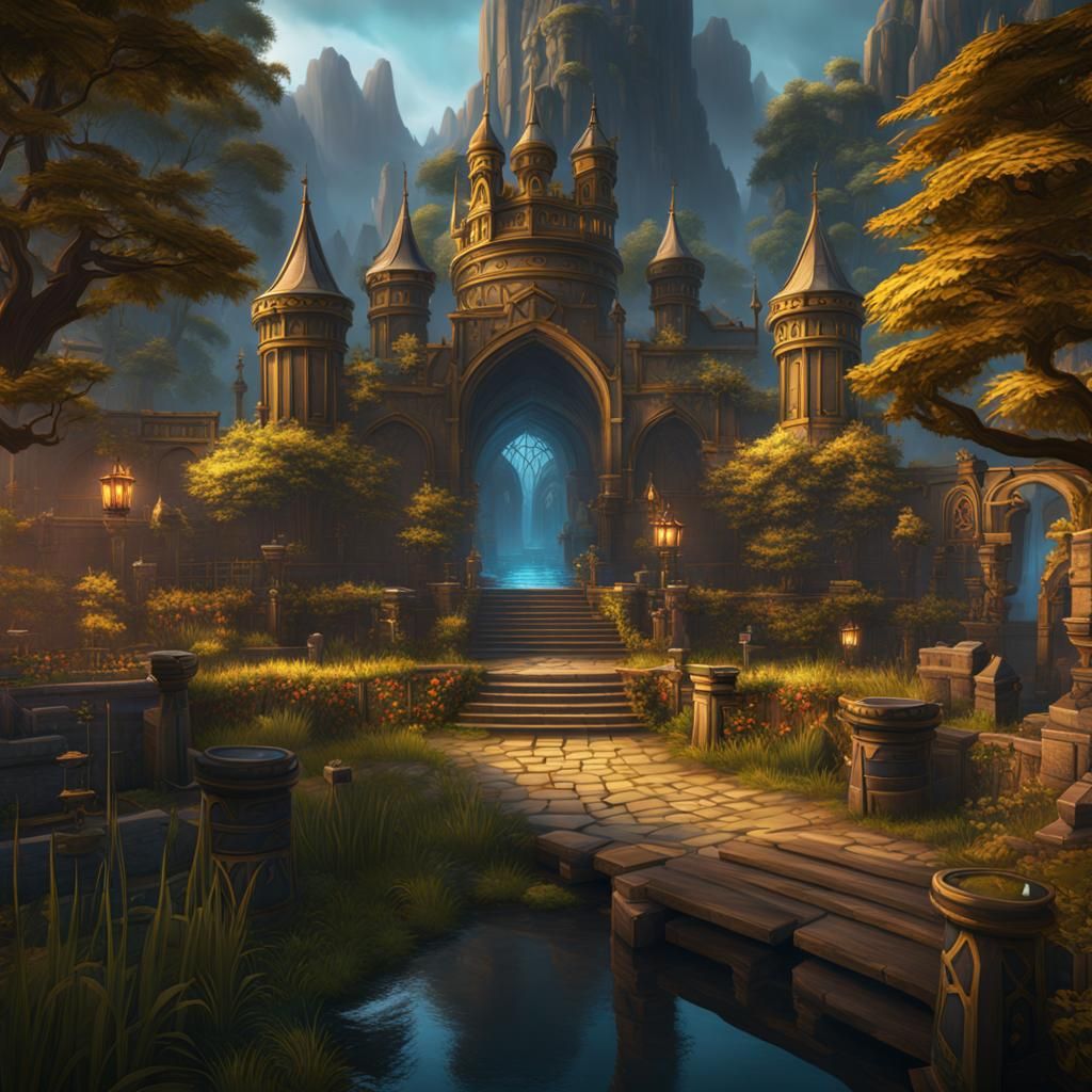 Detailed RuneScape Matte Painting in Fantasy Art Style