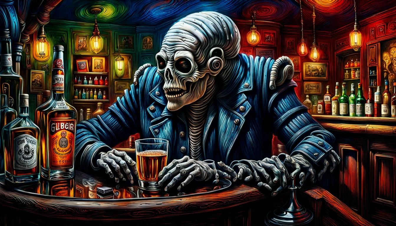 Mummy's Rum: A Vibrant Digital Illustration