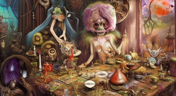 Wonderland Tea Party in an Alternate Reality