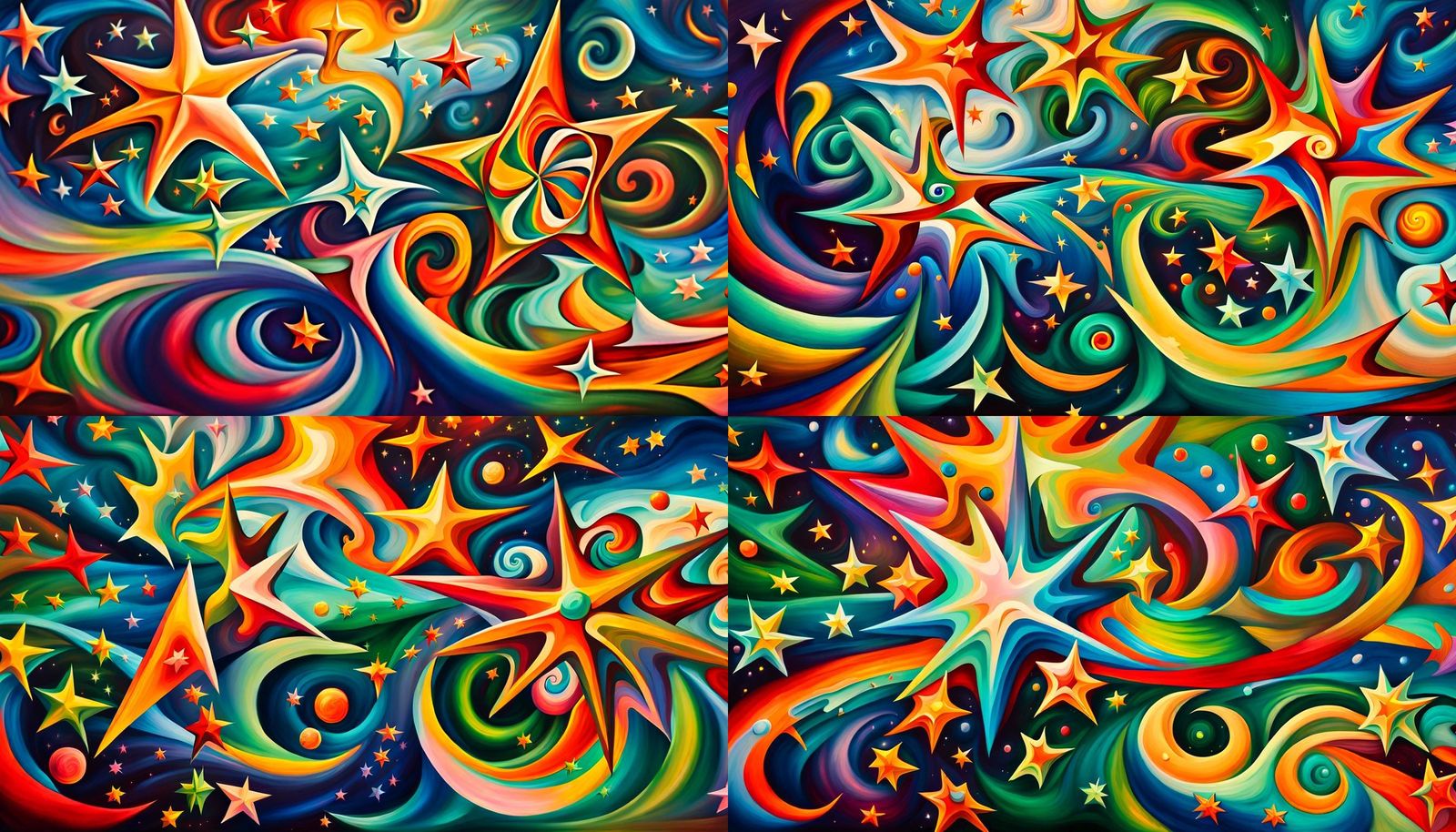 Swirling Stars in Electromagnetic Plasma Maelstrom: Impasto ...