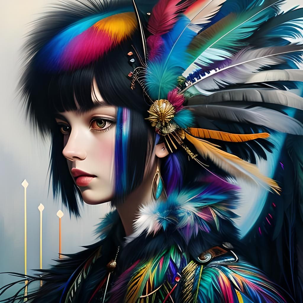 Prismatic Feathered Creature in Serengeti Habitat