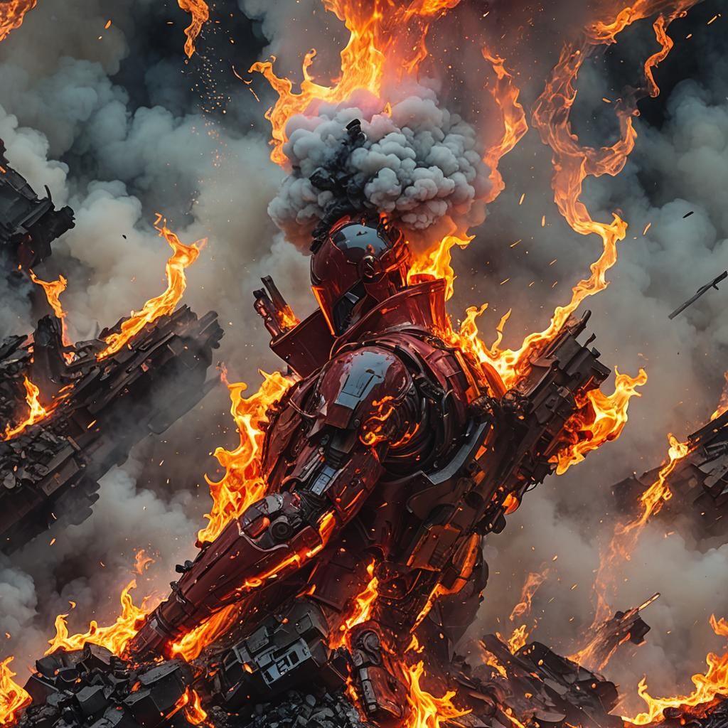 Burning Desire: A Fantastical Love Concept Art