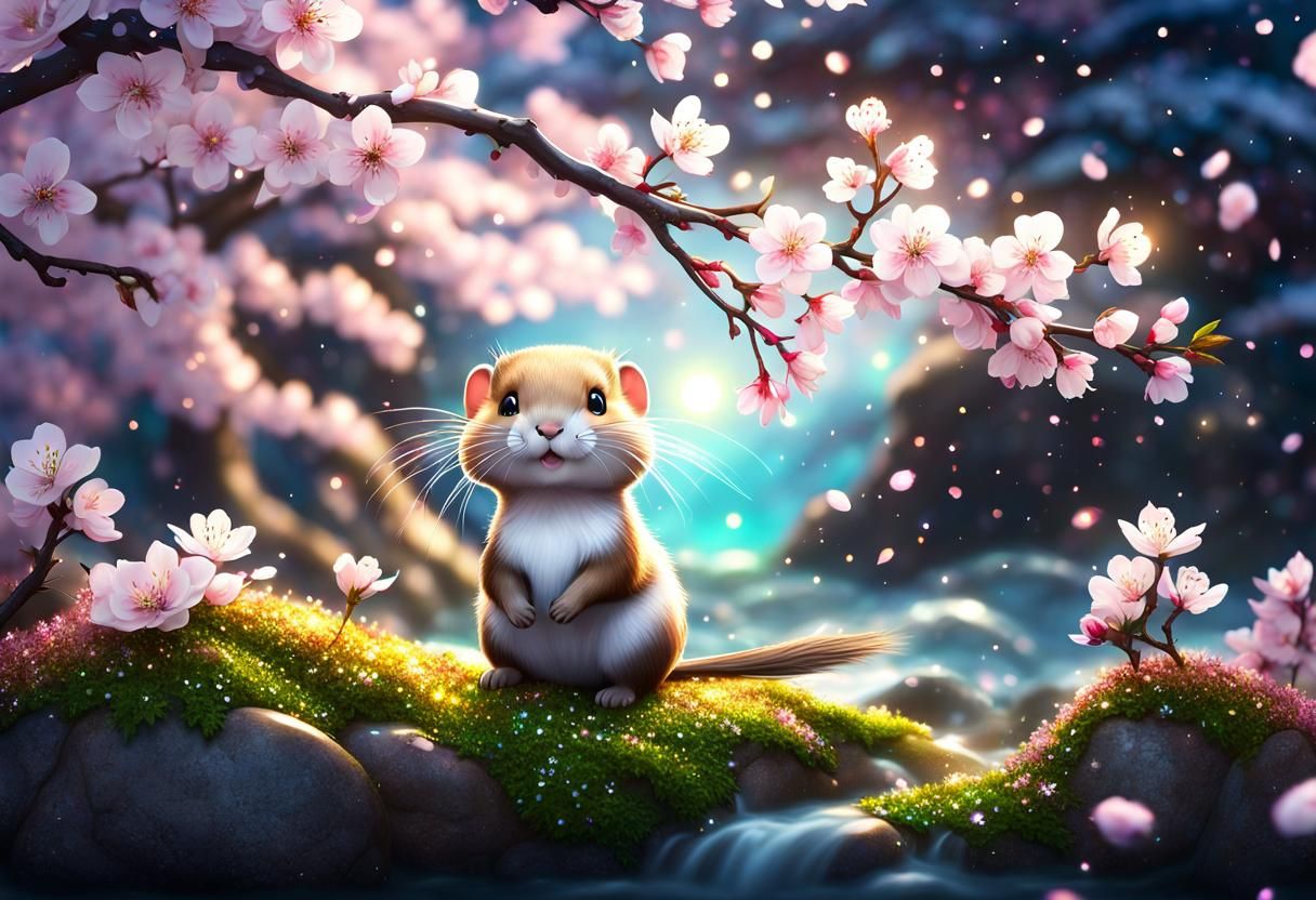 Chibi Muskrat Rides the Great Wave