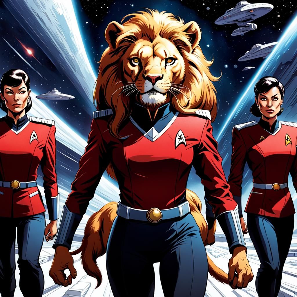 Star Trek the Animated Series, anthropomorphic female lion i...