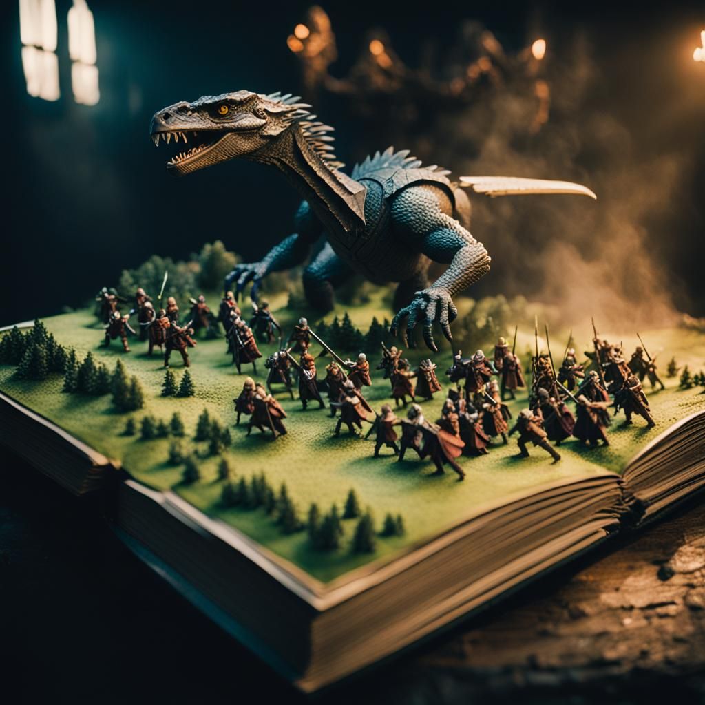 Epic Lord of the Rings Battle in Popup Book