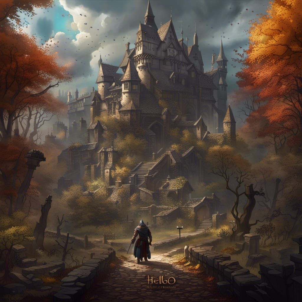 Dark Fantasy Parchment Scroll Art in High Resolution