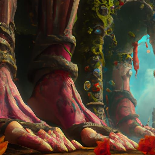 Fairy Feet Arena: Detailed Fantasy Concept Art