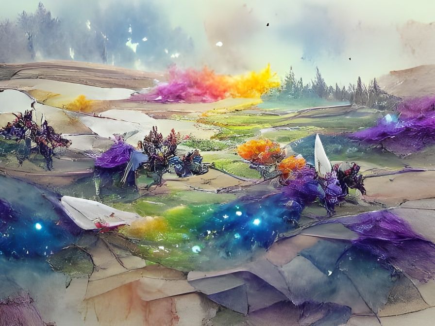 Starlight Shards Bless the Land with Color
