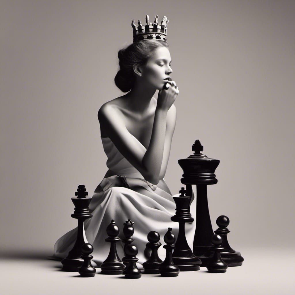 Chess Queen: A Digital Portrait of Power