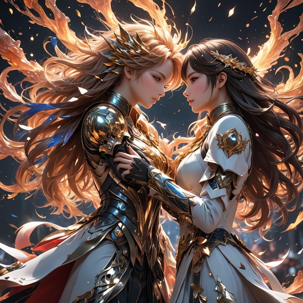 Explosive Reminder of Love in 3D Anime Art