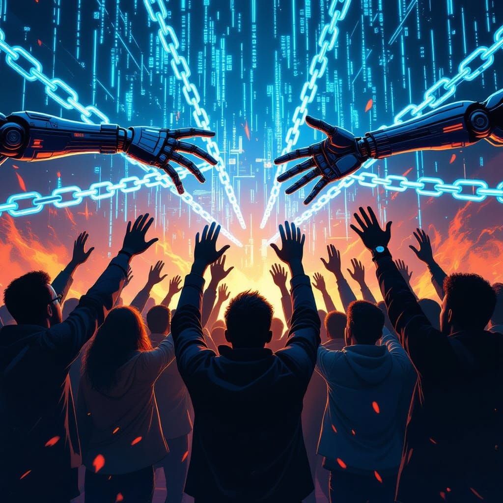 Humans Resist Robotic Enslavement in Epic Concept Art