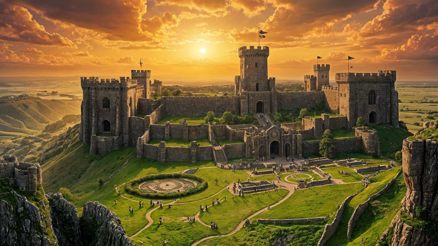Surreal Dark Fantasy Stronghold Reveals Ancient Castle Secre...