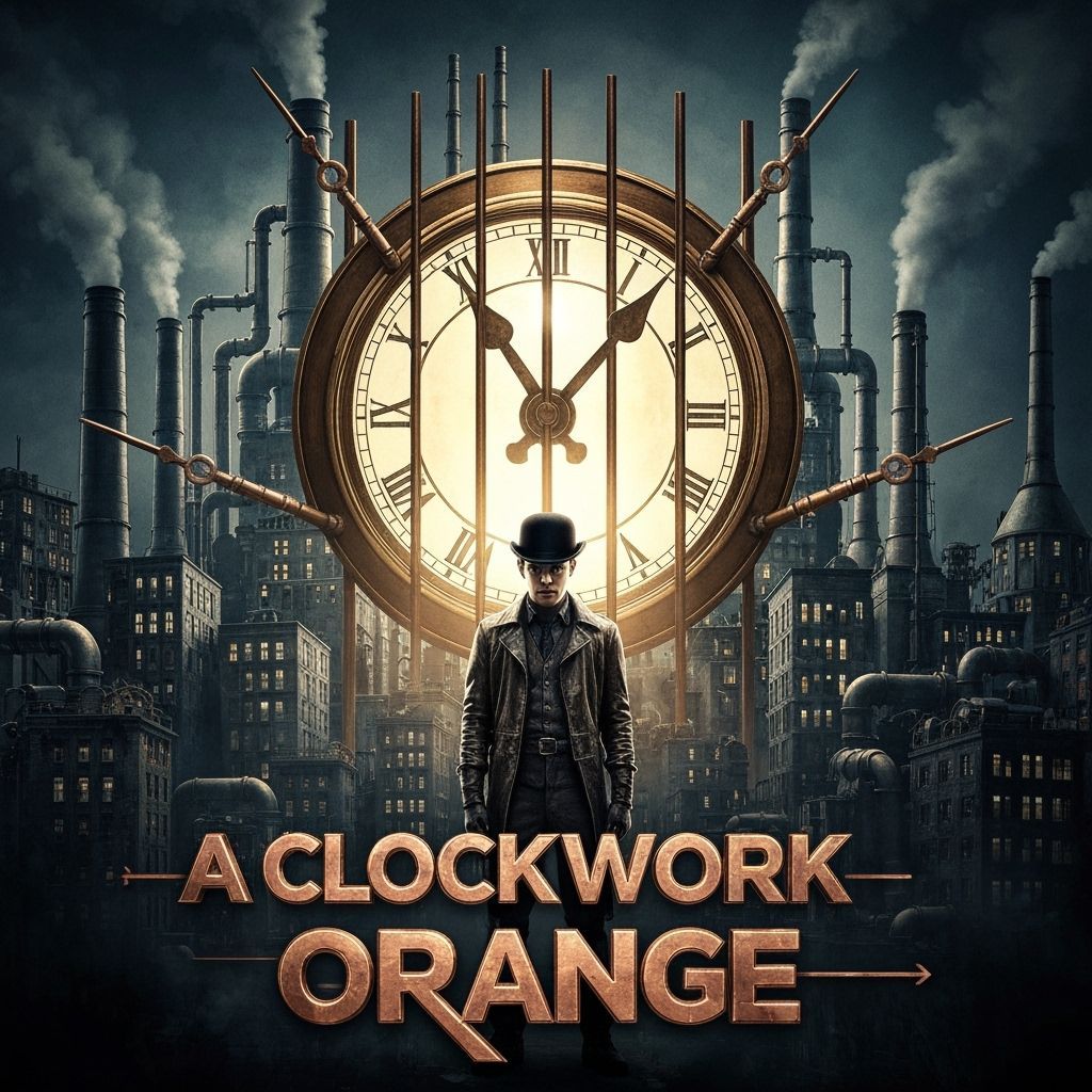 Steampunk Clockwork Orange Movie Poster Reimagined
