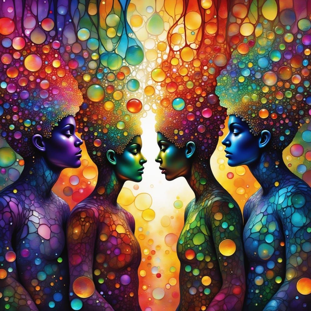 Abstract Fractal Figures Debate in Surreal Digital Space