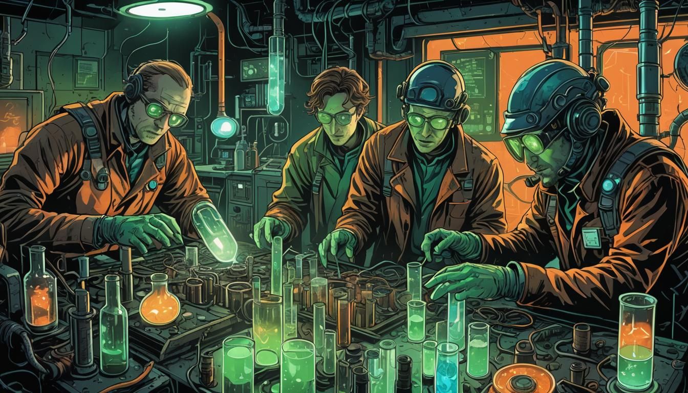 Gritty Comic Book Art: Scientists Transform