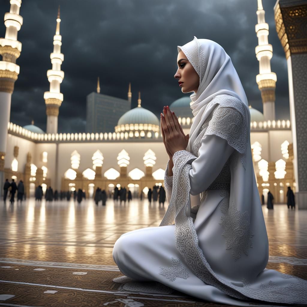 A Beautiful Woman at Masjid Al-Haram