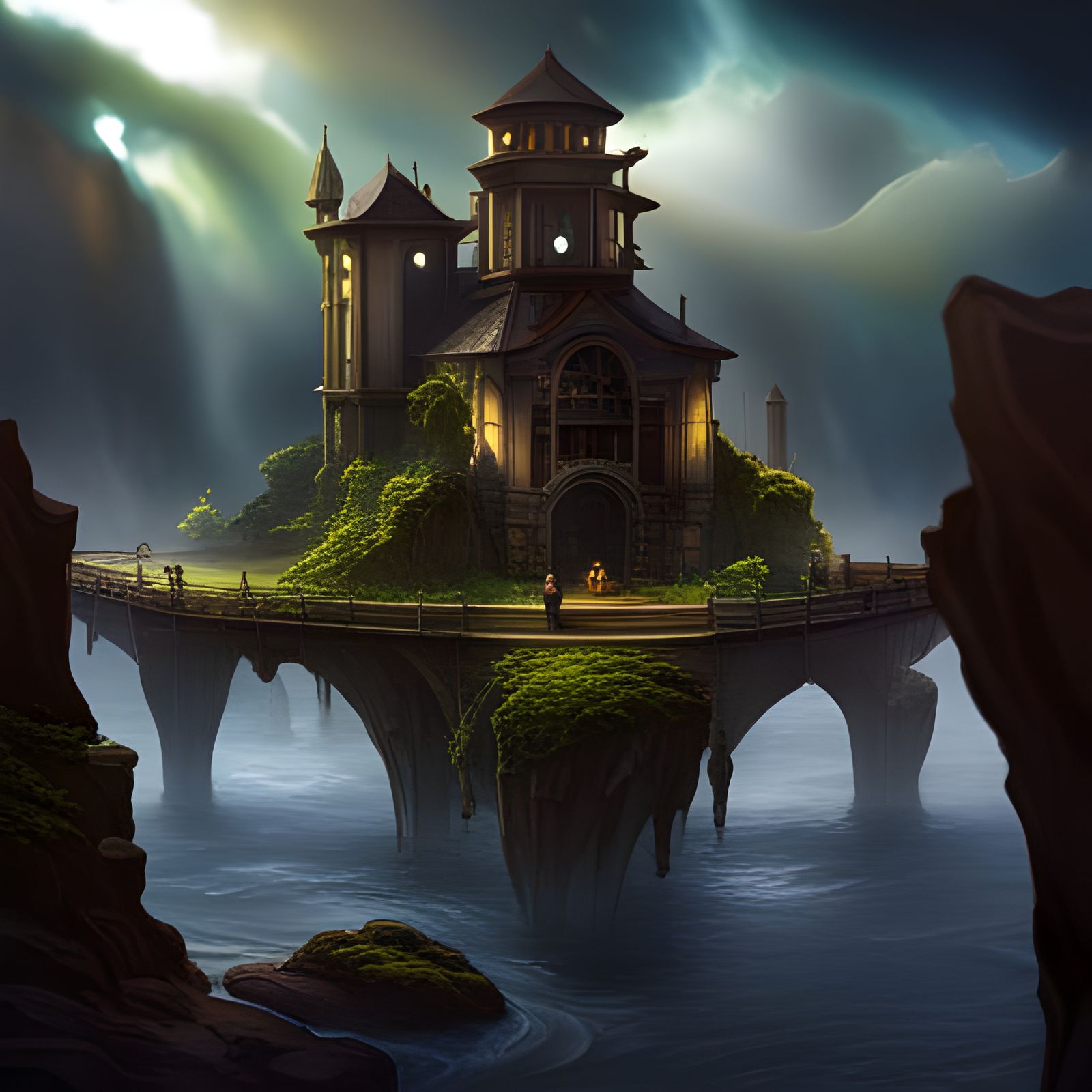 Fantastical Matte Painting with Deep Color and Detail