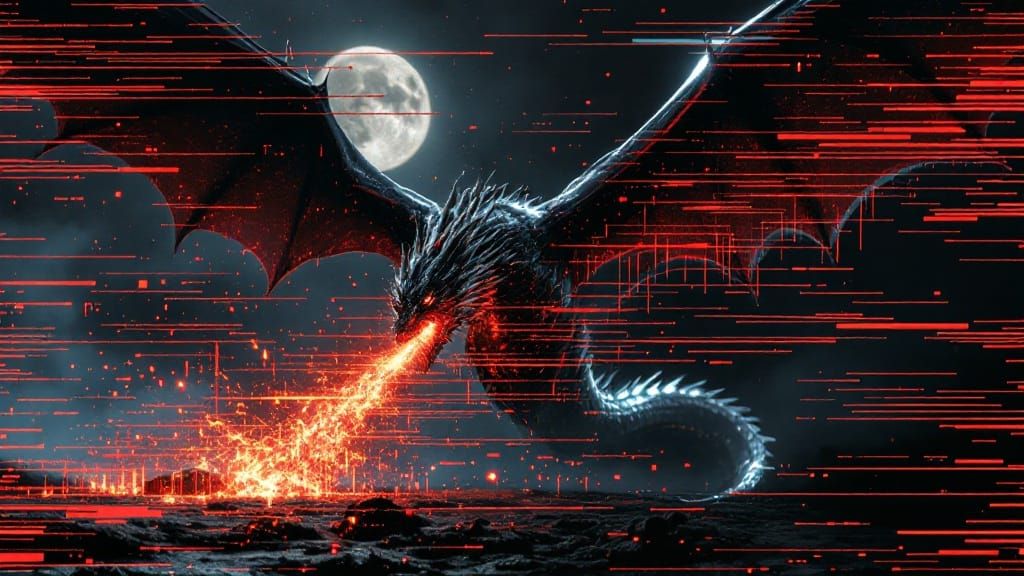 Glitch Dragon in Chrome Flight