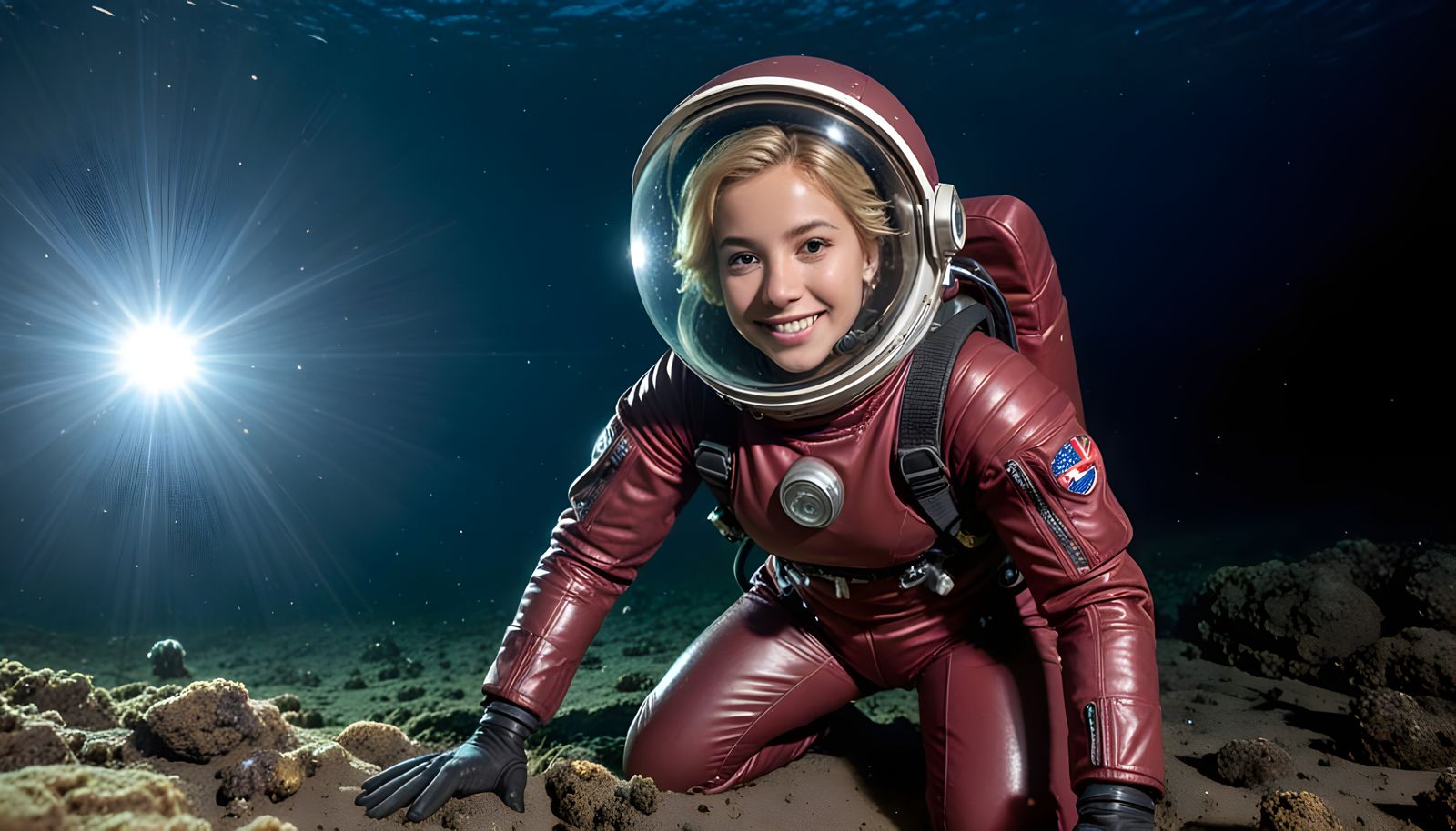 Paraguayan Astronaut Digs on Alien Seafloor