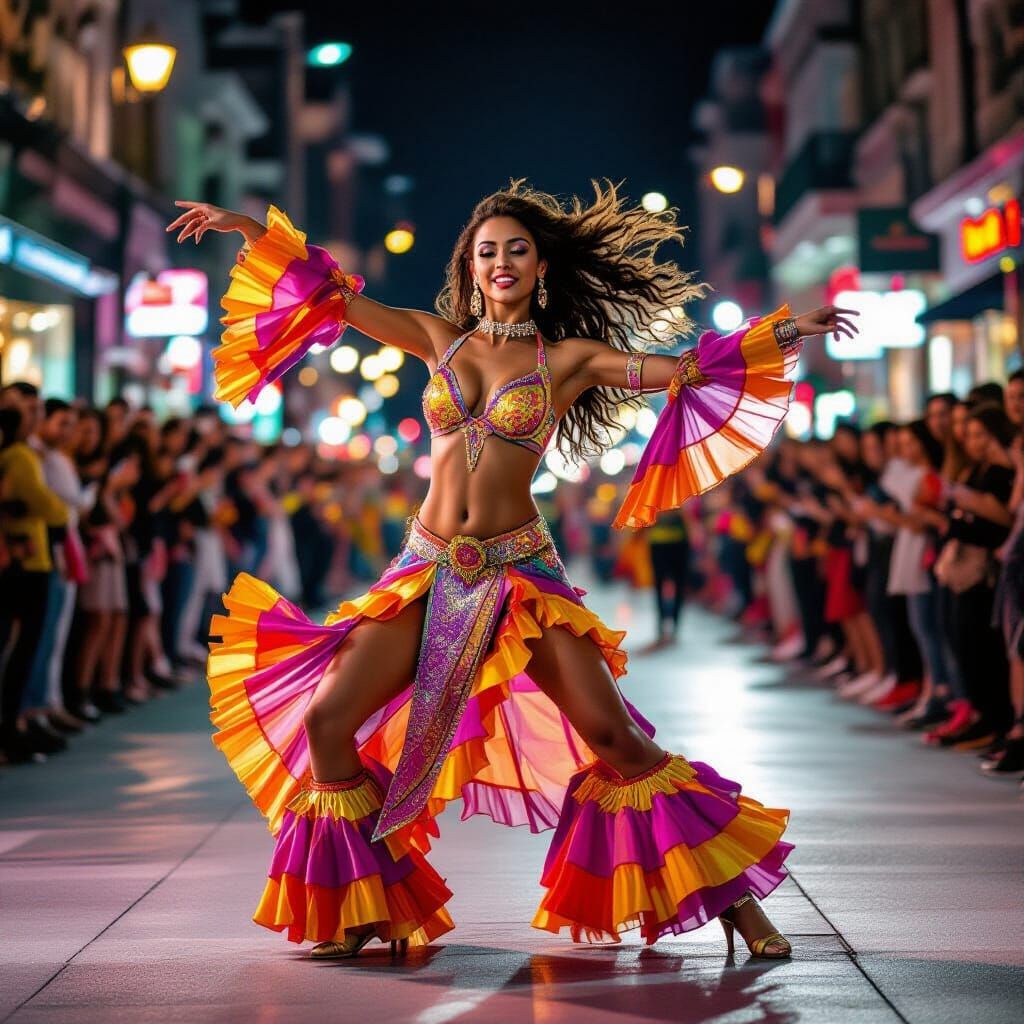 Tango Breakdance Fusion Street Performance in HDR