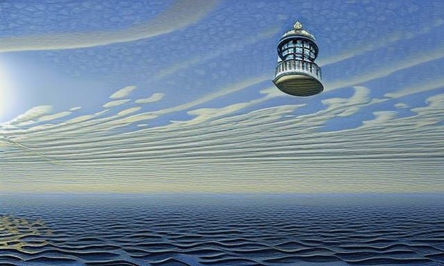 hovering light sans house