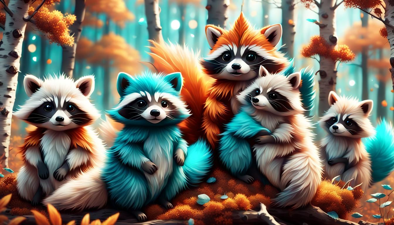From the lands above and beyond the Clouds....Fluffcoons !