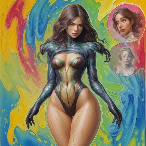 Surreal Topological Deformation in Expressionist Oil Paintin...