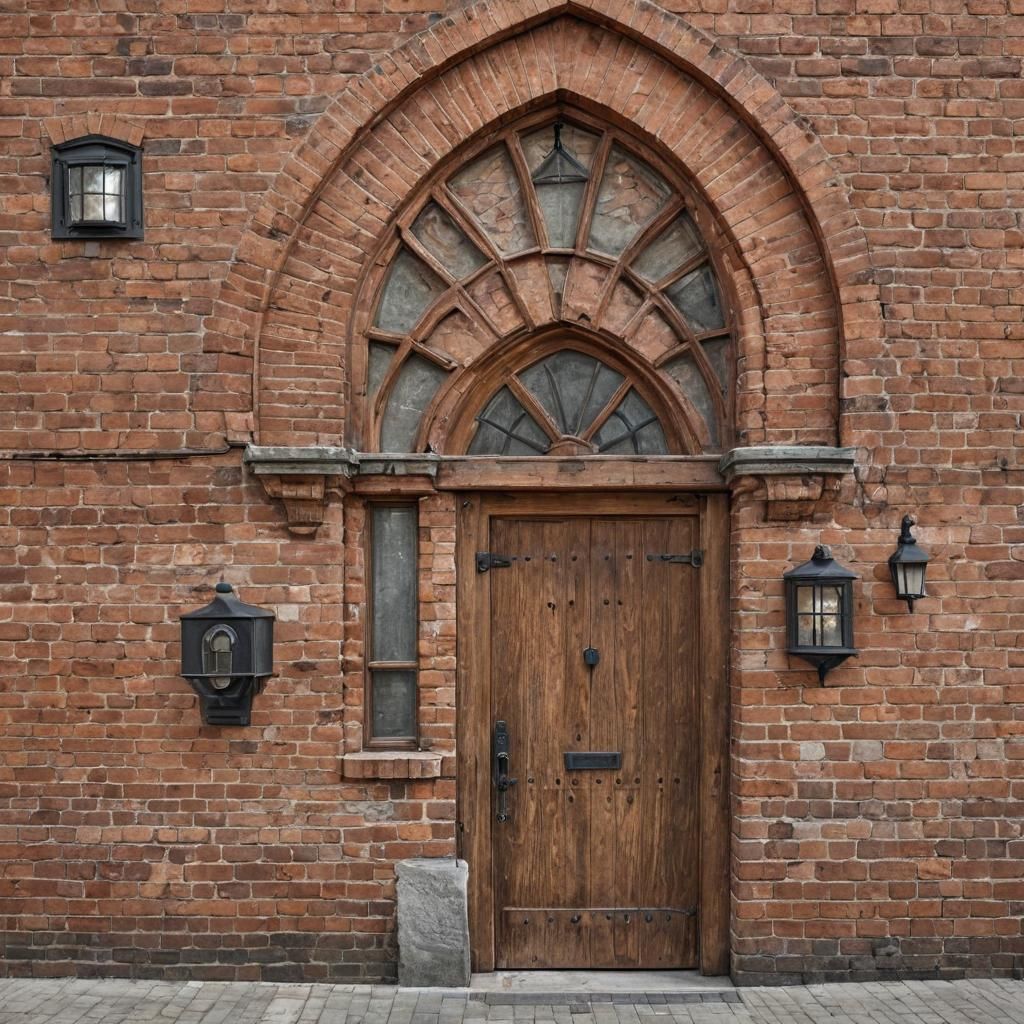Aged Brick Building with Baghdad Bazaar Sign