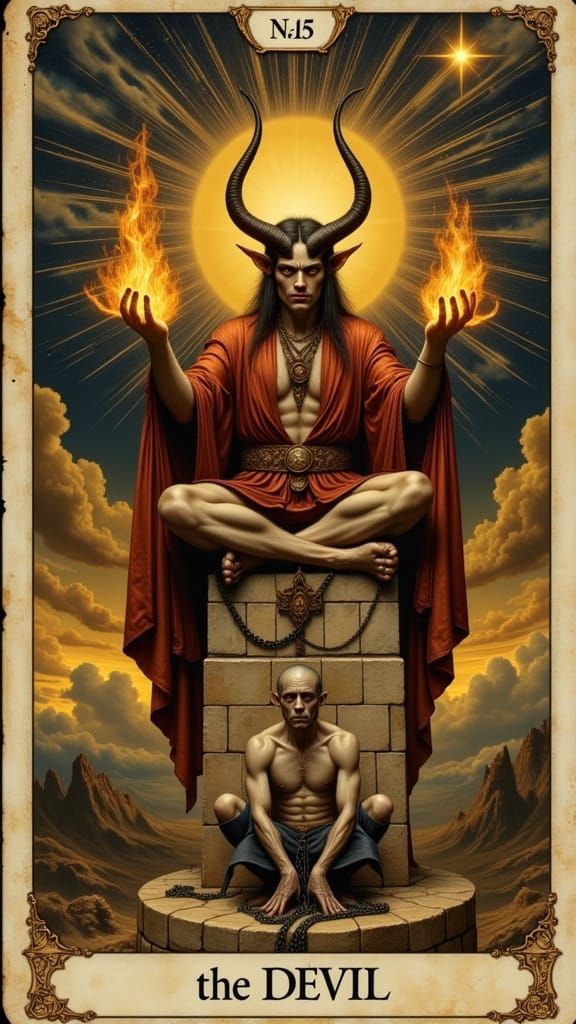 Renaissance Tarot Card: The Devil by Brueghel