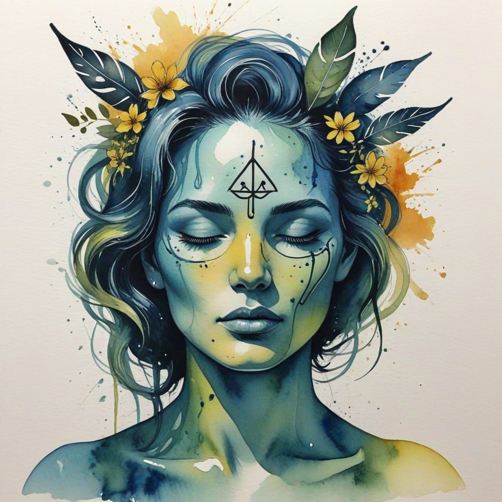 Peace of Mind in Watercolor and Ink