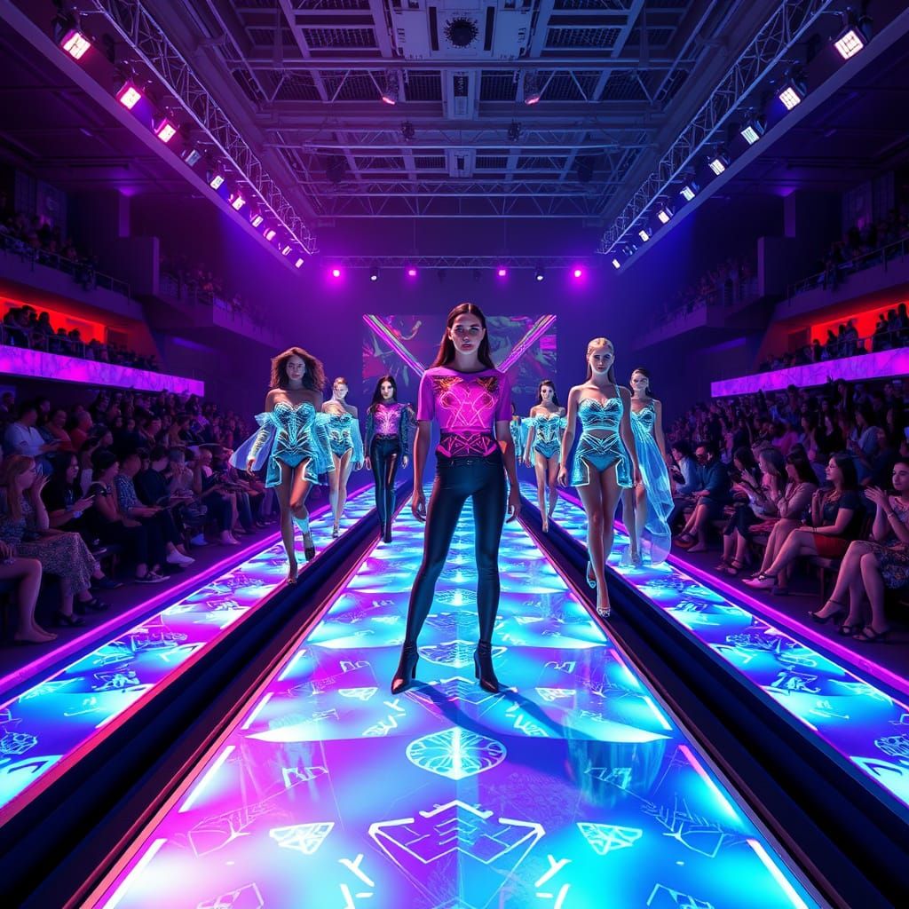 Futuristic Catwalk Showcases Digital Fashion