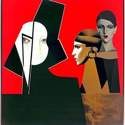 Roma, 1925 after Hannah Höch and AI