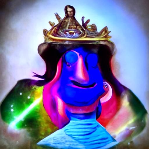 Holographic Lord Farquad in Cosmic Astral Art