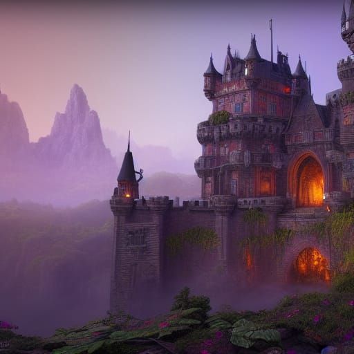 Fantastical Castles in Detailed Matte Painting