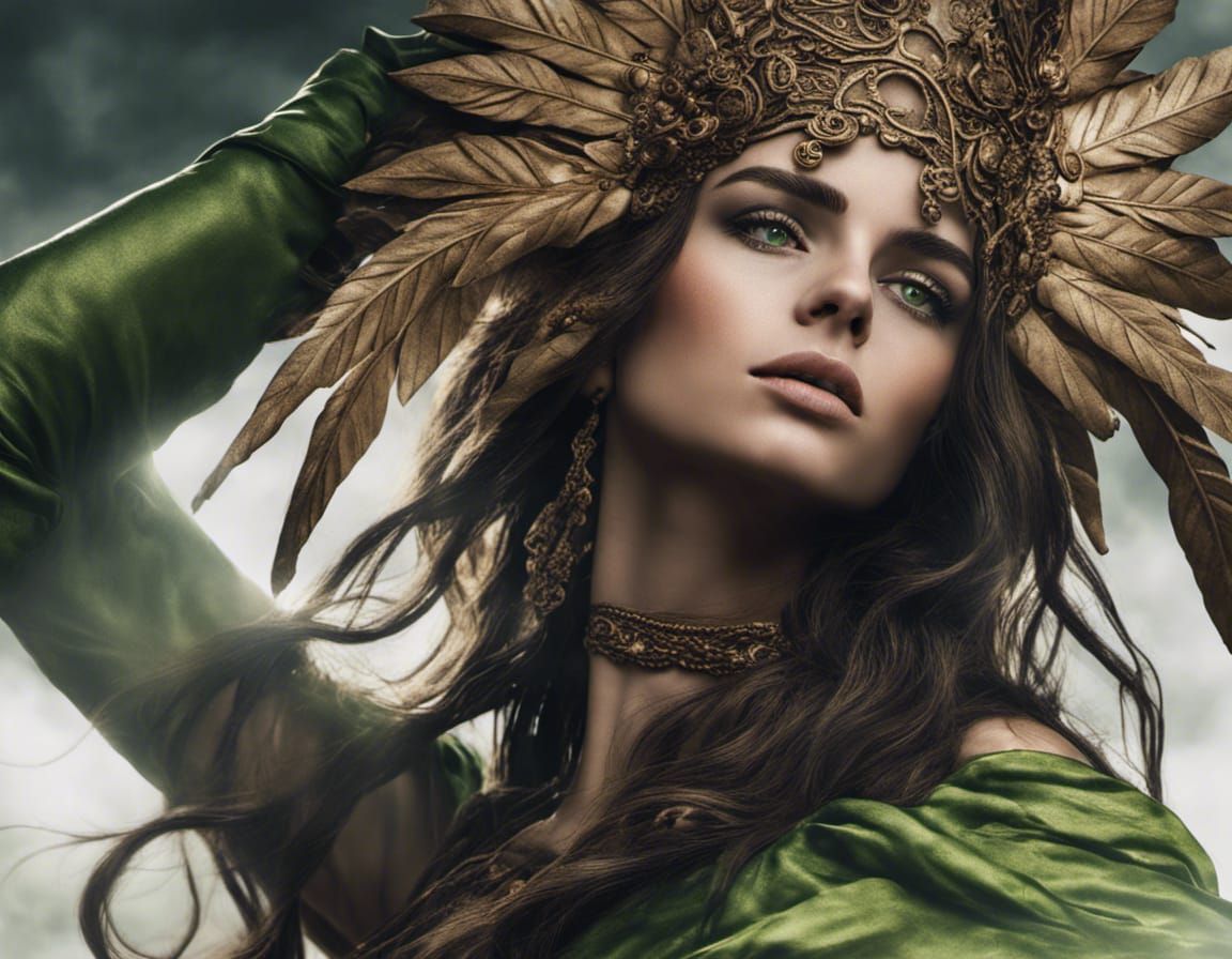 Hyperrealistic Portrait of a Beautiful Roman Woman