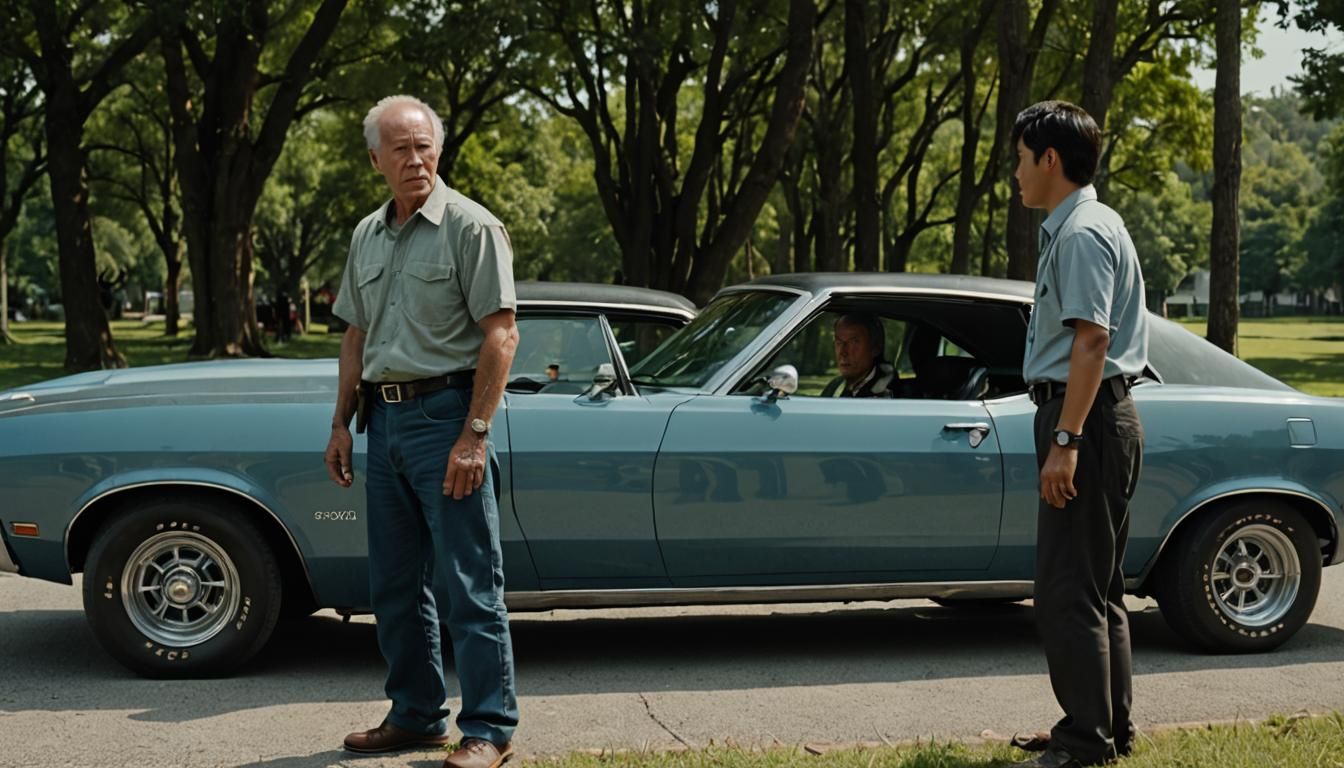 Dramatic Film Still of Gran Torino
