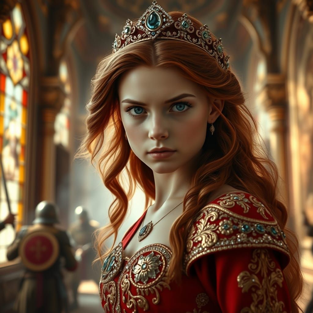 Regal Princess Defies Chaos in Opulent Palace