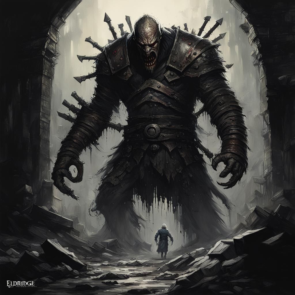 Eldridge Horror Giant in Dark Souls Style