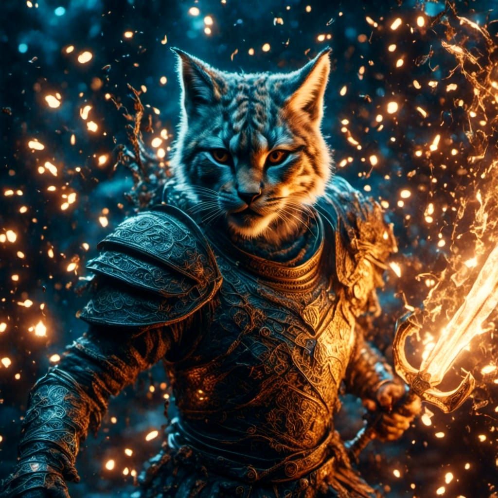 Lynx Battle Mage with Crystalline Vortex