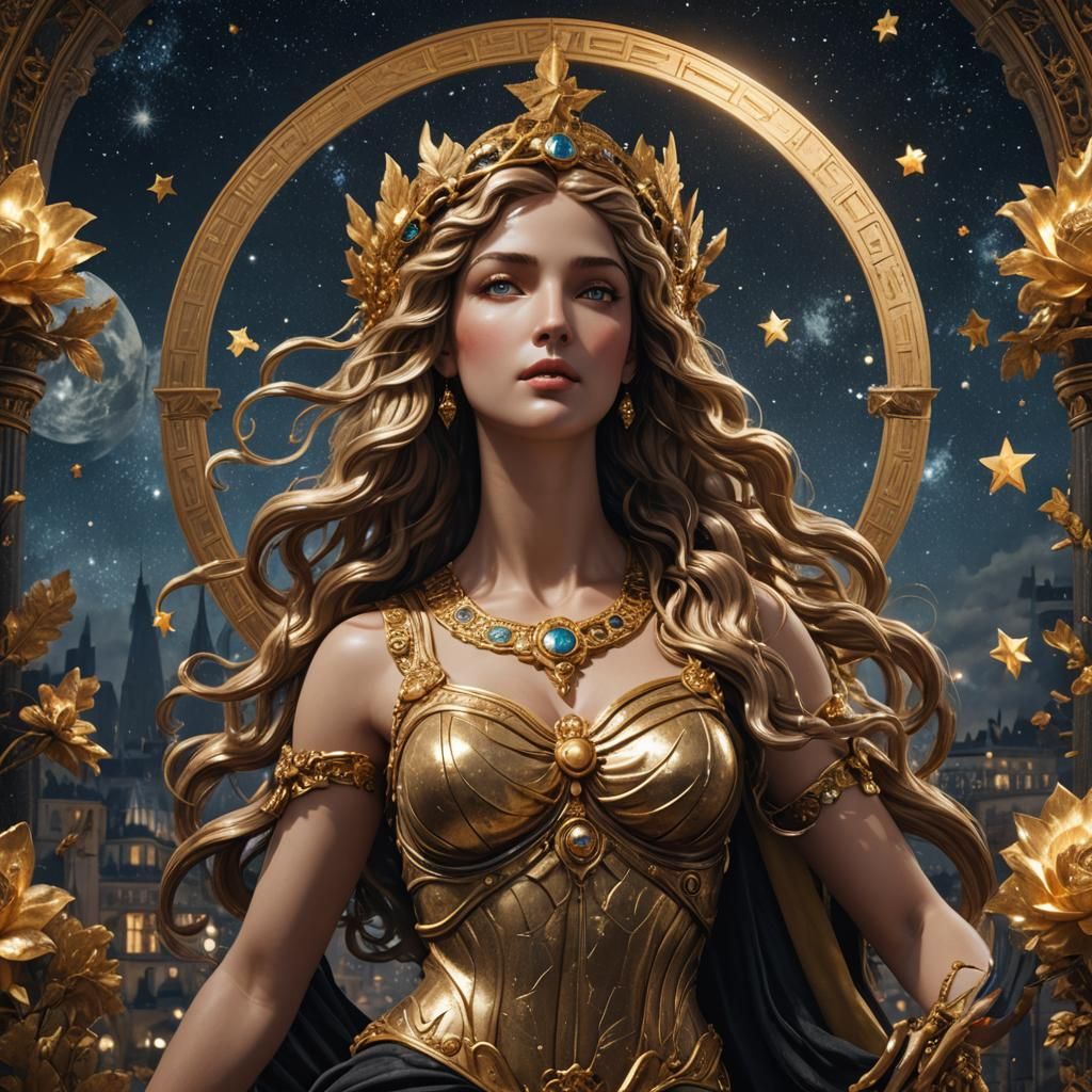 Aphrodite in Paris: Hyperrealistic Matte Painting