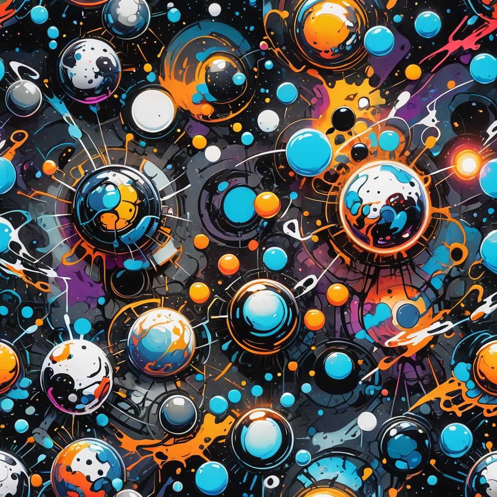 Cosmic Graffiti Art of Floating Planets