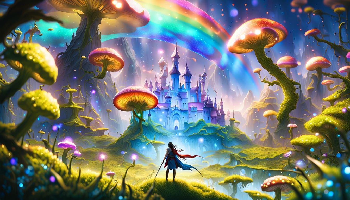 Isekai Macro World: Tiny Anime Girl in Giant Grassland