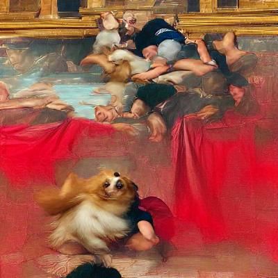 Renaissance Woman with Red Hair Portrait